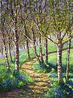 Birches And Bluebells
